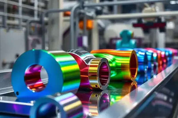 Anodized aluminum parts